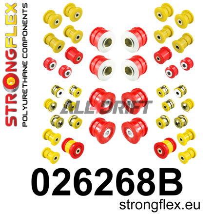 026268B Komplettsatz Polyurethan-Gummilager für die Aufhängung - Porsche II (10-17)