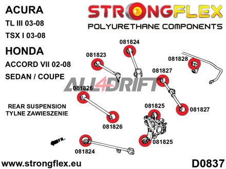 086233B Komplettes Achslager-Satz - Acura III (03-08) UA6 / UA7