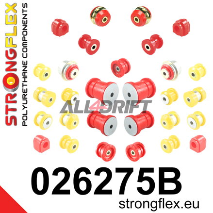026275B Komplettes Polyurethan-Buchsen-Set für Achsen Audi / Seat / Škoda / VW / Cupra