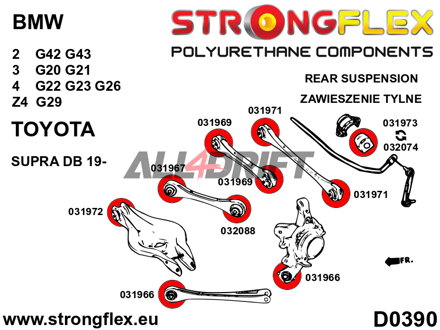 032074B Silentblok zadního stabilizátoru