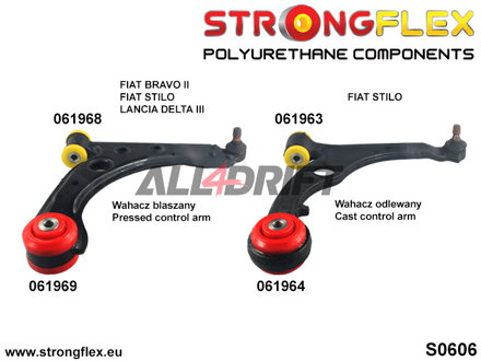 061968A Polyurethan-Buchse für vorderen Querlenker SPORT