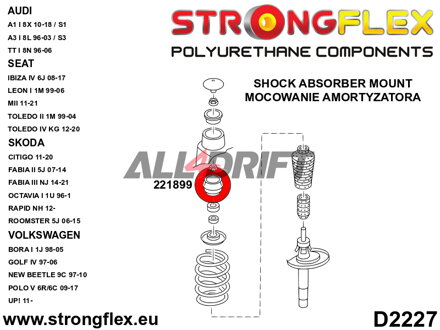 221899B Domlager vorne Audi / VW / Škoda