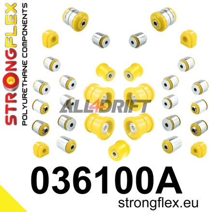 036100A Komplettes SPORT Polyurethan-Achslager-Set BMW X3 / X4