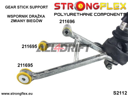 211695A Schaltgestänge Stabilisator Buchse - untere SPORT - Toyota III (91-00) Z30