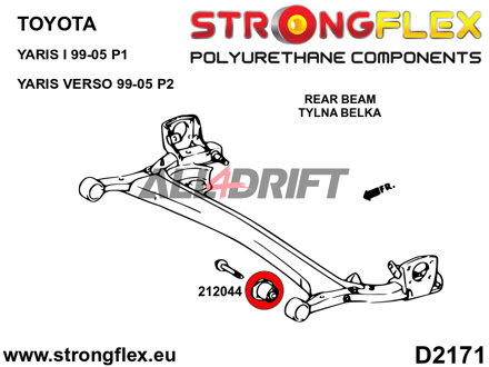 212044A Hinterachsrahmen Buchse SPORT Toyota Yaris / Yaris Verso