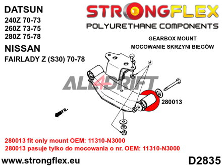 280013B Getriebelagerbuchse Datsun / Nissan