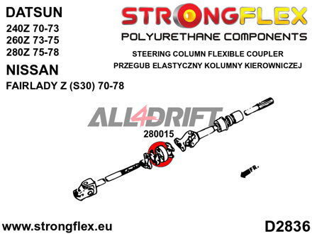 280015A Gummischeibe Lenksäule SPORT Datsun / Nissan