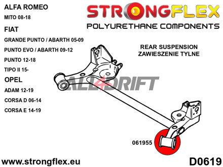061955A Hinterachsrahmen Buchse 69,5mm SPORT