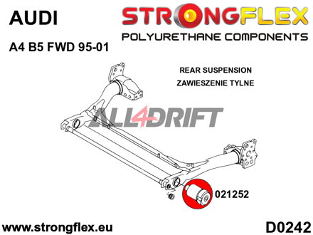 021252B Hinterachs-Gummilager Audi A4 B5