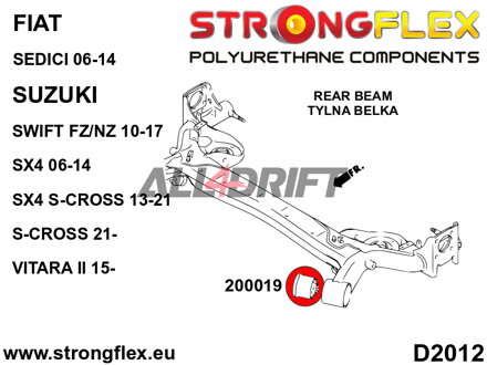 200019A SPORT Hinterachs-Buchse Fiat / Suzuki