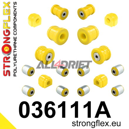 036111A Komplettes SPORT Polyurethan-Achslagerbuchsen-Set BMW / Mini