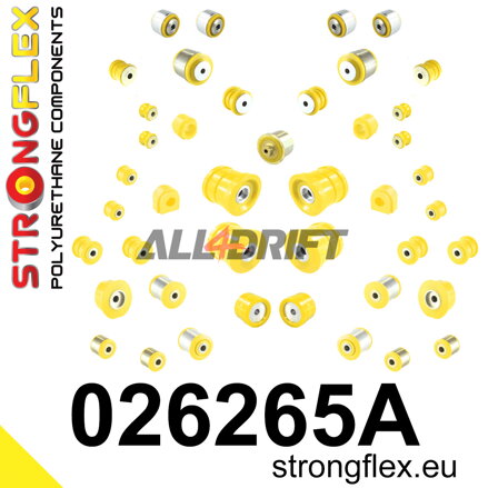 026265A Komplettes SPORT Polyurethan-Achs-Buchsen-Kit Audi