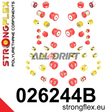 026244B Komplettes Set Polyurethan-Buchsen Fahrwerk Audi A8 / S8