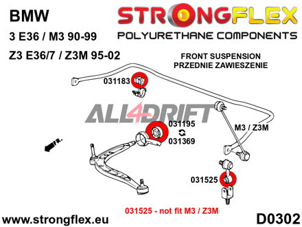 031525B Stabilisator Koppelstangen Buchse vorne BMW