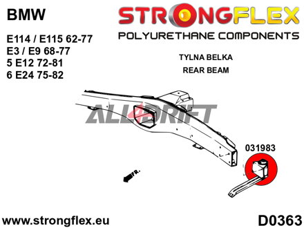 036126B Hinterachs-Buchsen Satz BMW E3 / E9 / E12 / E24
