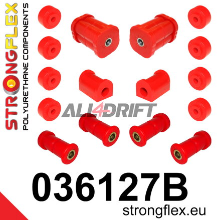 036127B Polyurethan-Buchsen-Satz Hinterachse BMW E21