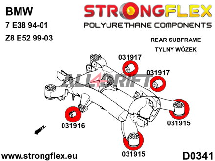 031916A Sport Hinterachs-Differentiallagerbuchse vorne BMW E38 / Z8