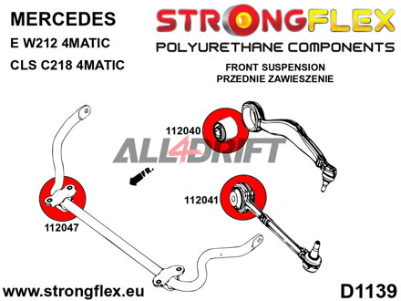 112047A Stabilisatorlager SPORT - Mercedes GLK (08-15) X204