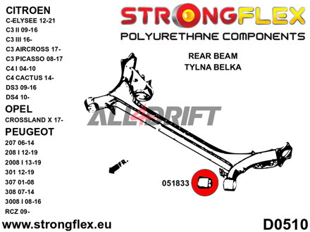 051833B Hinterachs-Gummilager