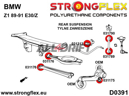 031790B Stabilisator Strebenbuchse Hinterachse zum Querlenker BMW