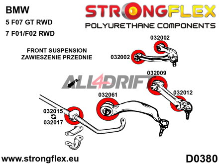 032015B Silentblock für vorderen Stabilisator - BMW F10 (10-17) Sedan RWD
