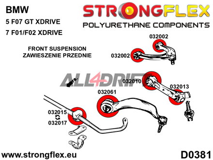 032015B Silentblock für vorderen Stabilisator - BMW F10 (10-17) Sedan RWD