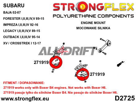 271919B Motorlager - Saab 9-2X (04-06)