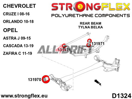 131971A Polyurethan-Buchse für Wattgestänge SPORT Chevrolet / Opel