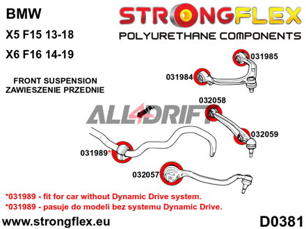 032059A Äußere Querlenkerbuchse unten SPORT BMW X5 / X6