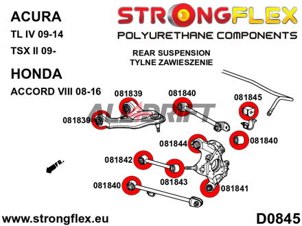 086239A Komplettes SPORT-Achslager-Satz - Honda VIII (08-16)