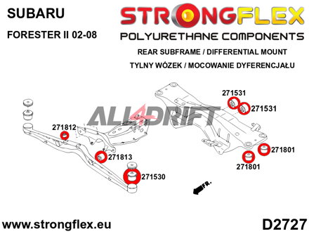 271812A Vorderes Differentiallager SPORT - Subaru II (02-08) SG