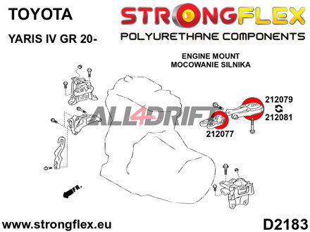 212081A: Getriebelager Einsatz SPORT - Toyota IV (20-) GR-FOUR