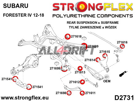 271699A Achsträger Buchse SPORT - Subaru I (12-21)