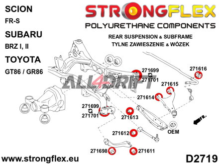 271616A Hinterachs Stabilisator Buchse SPORT - Subaru III (09-13) SH