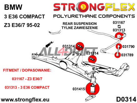 031313A Stabilisatorlager SPORT BMW