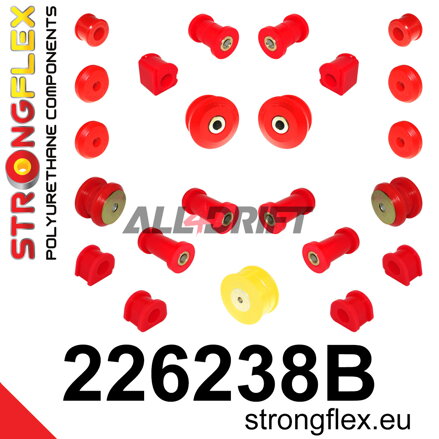 226238B Komplettes Fahrwerksbuchsen-Kit - Volkswagen 19E / 1G Country / Syncro / Rallye / 4x4