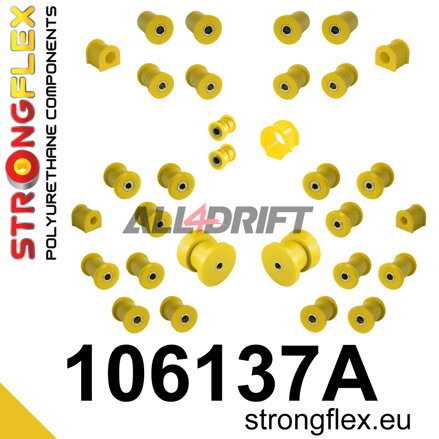 106137A Komplettsatz Polyurethan-Achslager SPORT - Mazda II (99-05) NB