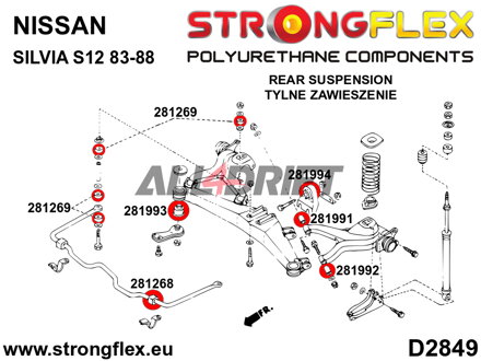 286227A SPORT Hinterachs-Buchsen-Satz - Nissan IV (83-88) S12