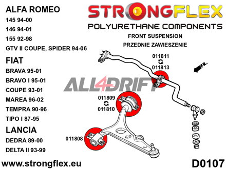 011811A Silentblock für vorderen Stabilisator SPORT
