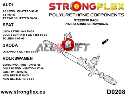 221965B Lenkgetriebe Lagerbuchse Audi / VW / Škoda