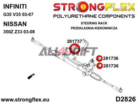 286199B Komplettes Achslager-Set Infiniti / Nissan