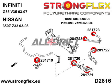 281719B Stabilisatorlager vorne Infiniti / Nissan