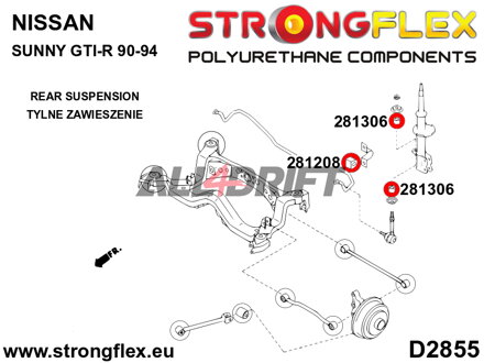 281306B Stabilisator Strebenbuchse Infiniti / Nissan