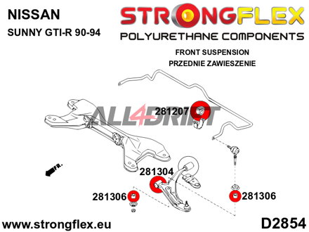 281306A Stabilisator Strebenbuchse SPORT Infiniti / Nissan