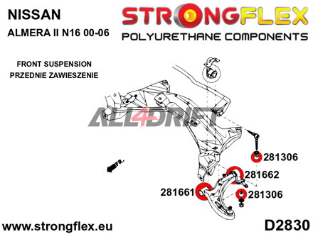 281306A Stabilisator Strebenbuchse SPORT Infiniti / Nissan