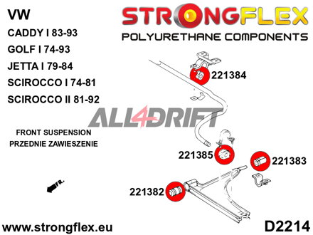 221383A Hintere Querlenkerbuchse SPORT - Volkswagen I (74-93) 17