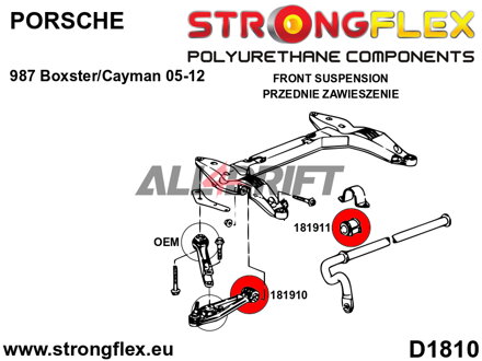 181910A Querlenkerbuchse – innere SPORT - Porsche 911 996 (97-04)