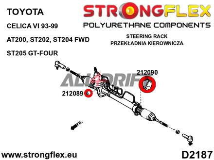 212090B: Lenkgetriebelagerbuchse - Toyota AT200 ST202 ST204 FWD