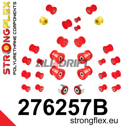 276257B Komplettes Set Polyurethan-Achslagerbuchsen - Subaru Levorg (14-20) VM