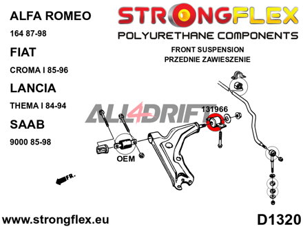 131966B Hintere Buchse für vorderen Querlenker